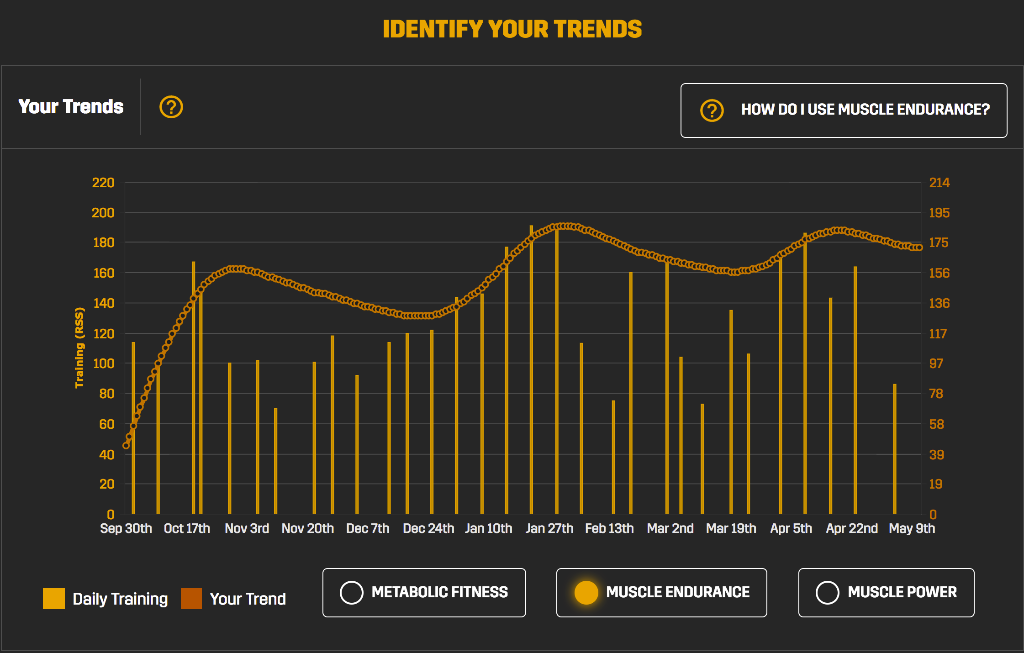 Muscle Endurance Trend