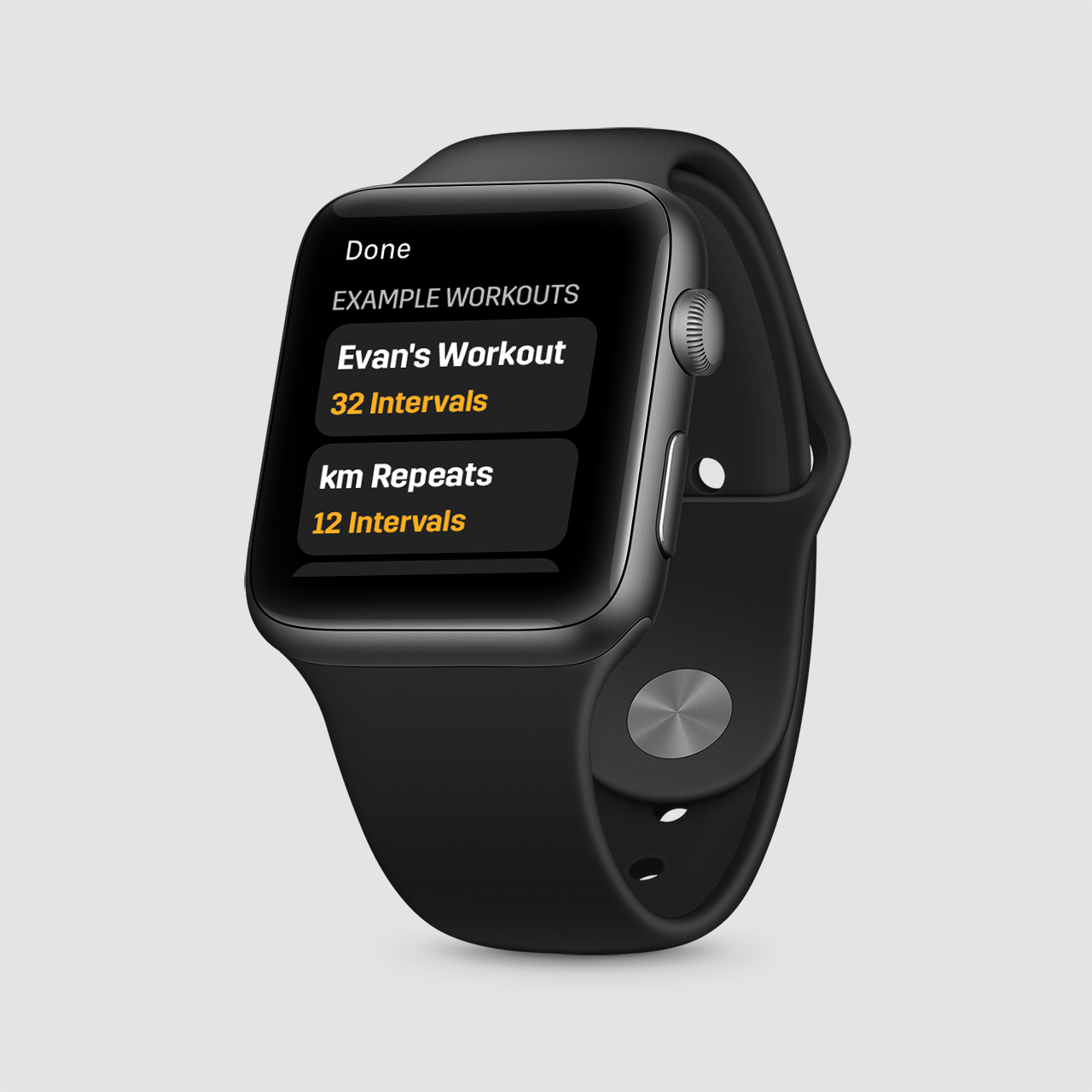 Run intervals cheap apple watch