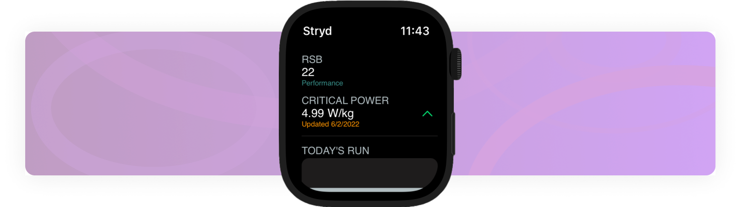 Stryd apple 2024 watch app