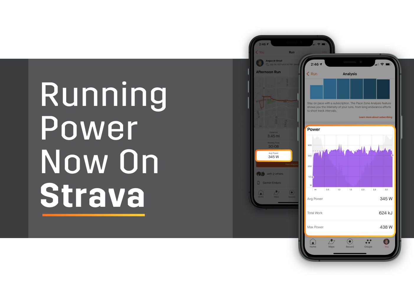 Running power is now displayed in the Strava mobile app