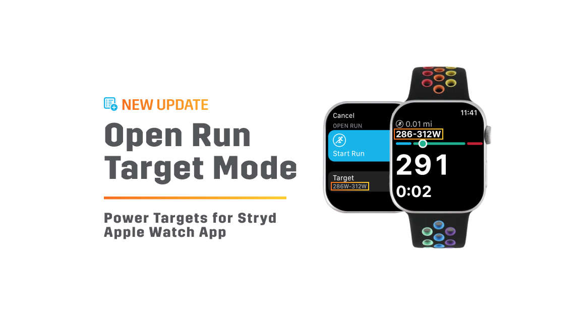 New Update: Open Run Power Targets for Stryd Apple Watch App