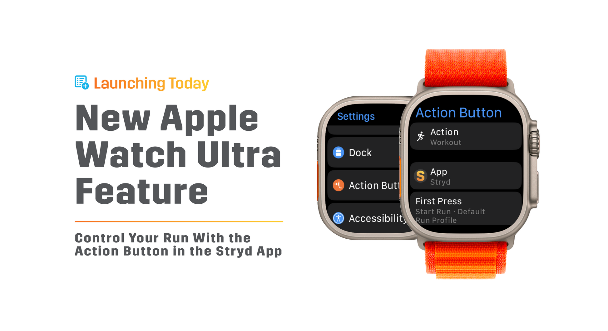 New Apple Watch Ultra Feature: Control your run with the Action Button in the Stryd App