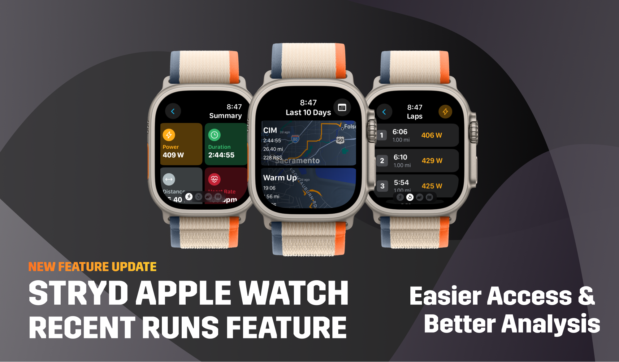 Discover the New Recent Runs Feature in the Stryd App for Apple Watch