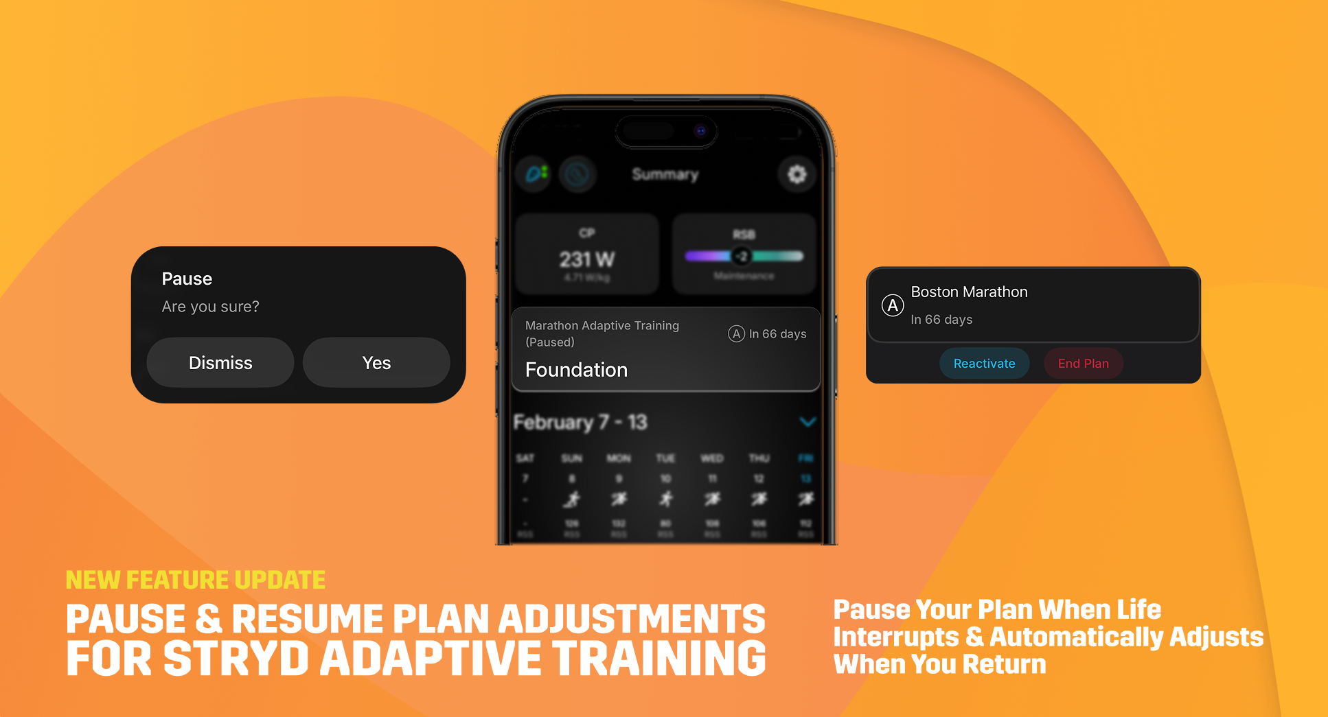 Closer Look | New Pause & Resume Plan Adjustments in Adaptive Training