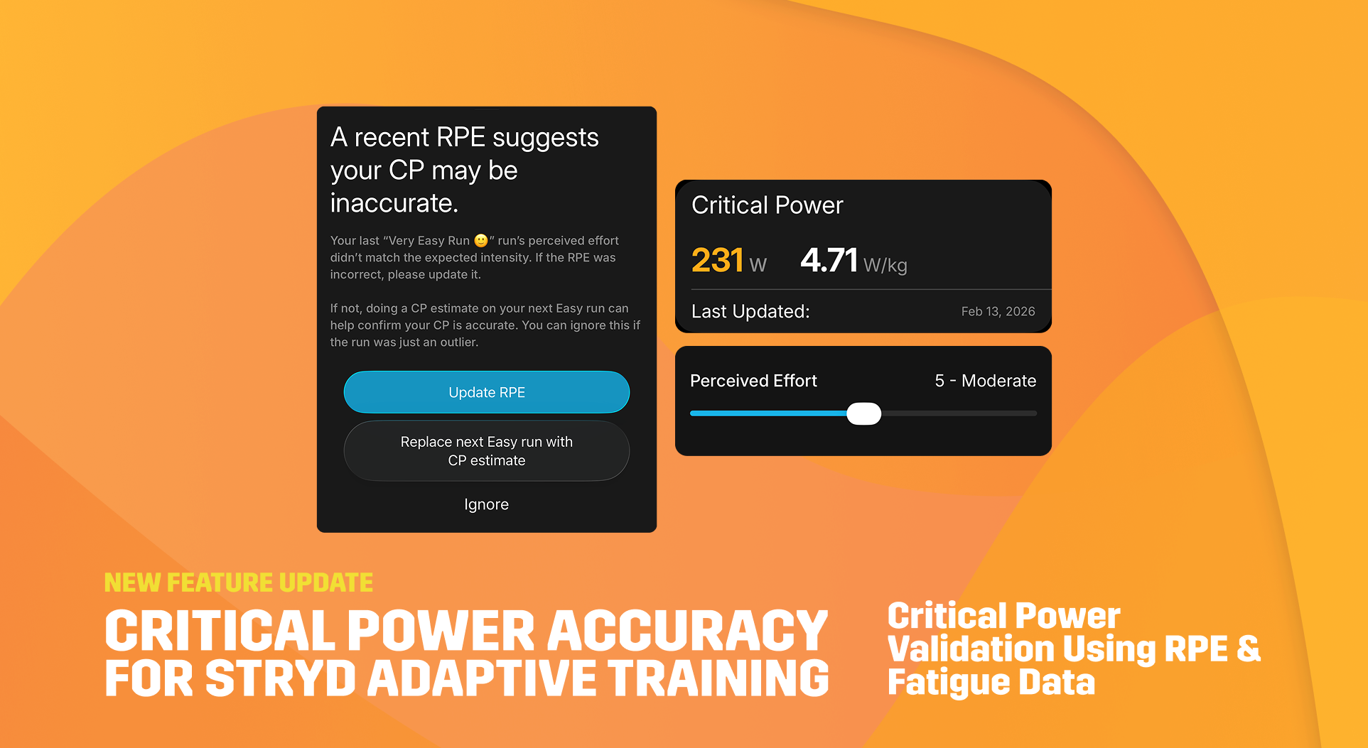 Closer Look | Improved Critical Power Validation in Adaptive Training