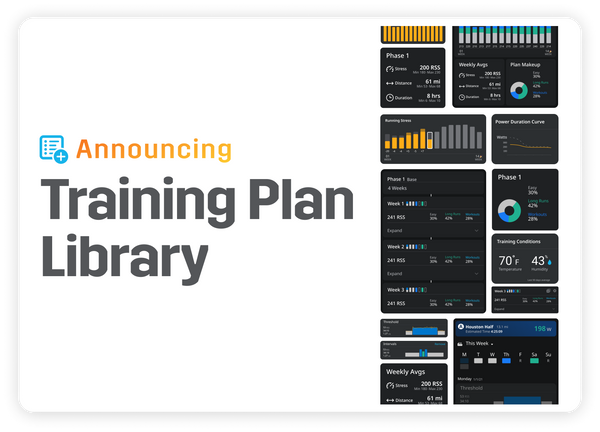 New Feature: Enjoy your previous training plan? Repeat your success with the Training Plan Library