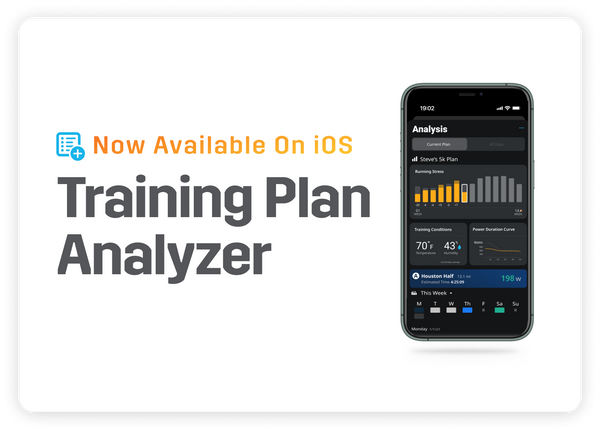 iOS Release: Track your training plan progress with the Training Plan Analyzer