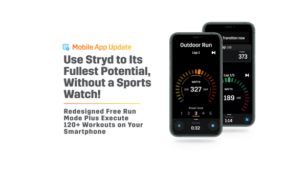 New: Free Run Mode & Execute 120+ Workouts on Your Phone