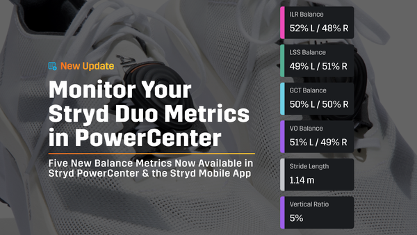 Update: New Stryd Duo Balance Metrics Now Available in PowerCenter