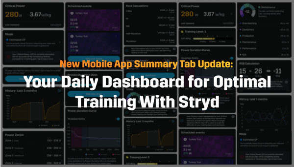 New Stryd Mobile App Update: Your Daily Dashboard for Optimal Training with Stryd