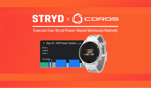 New Update for COROS Watches: Execute Your Stryd Power-Based Workouts Natively