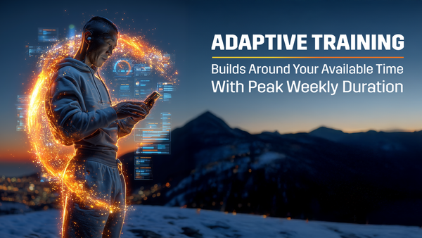 Closer Look | Adaptive Training Builds Around Your Available Time with Peak Weekly Duration
